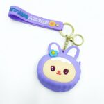 Брелок кошелек Зайка 7*8см арт.2324-2 фиолетовый