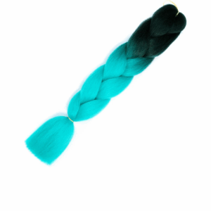 Канекалон двухцветный арт.B19 черно-сине-зеленый