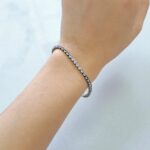 Браслет стразы 1ряд арт.1922 серебро