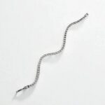 Браслет стразы 1ряд арт.1922 серебро