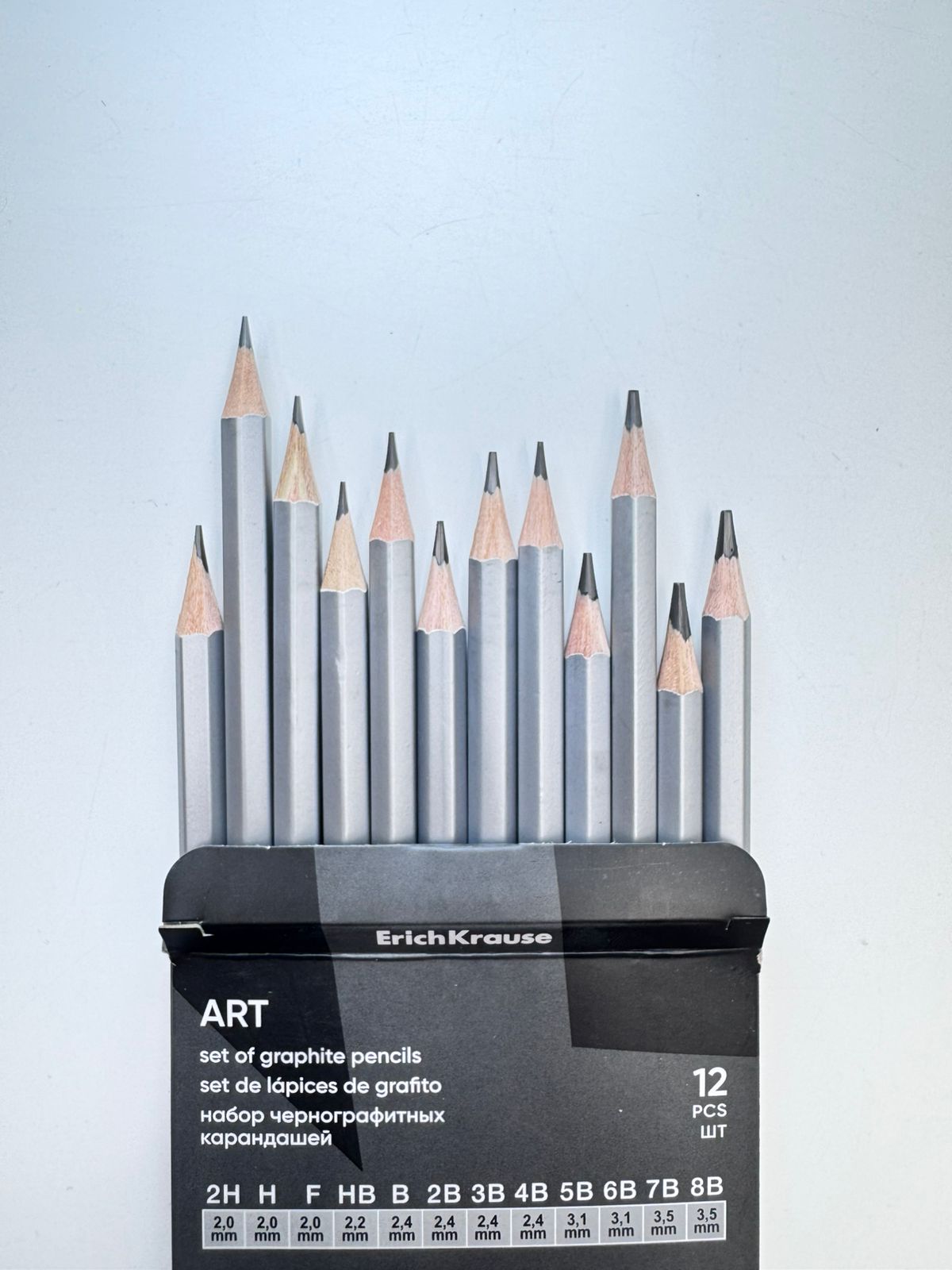 Набор чернографитных карандашей ErichKrause 12шт арт.56081 Набор чернографитных карандашей ErichKrause 12шт арт.56081