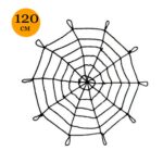 Паутина большая веревочная 120см арт.tr3028 черная