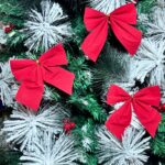 Бантики новогодние 3шт красные арт.6372-27