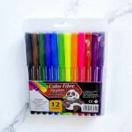 Фломастеры Color Fibre tip pens 12цв арт.858-12