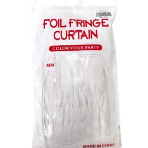 Дождик для фотозоны Foil Fringe Curtain 2м*1м арт.tr1382 бело-розовый