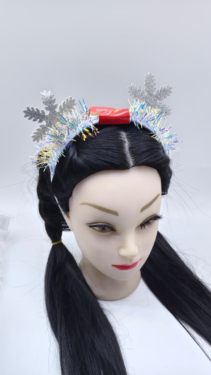 Ободок новогодний Снежинка арт.tr2796 серебро Ободок новогодний Снежинка арт.tr2796 серебро