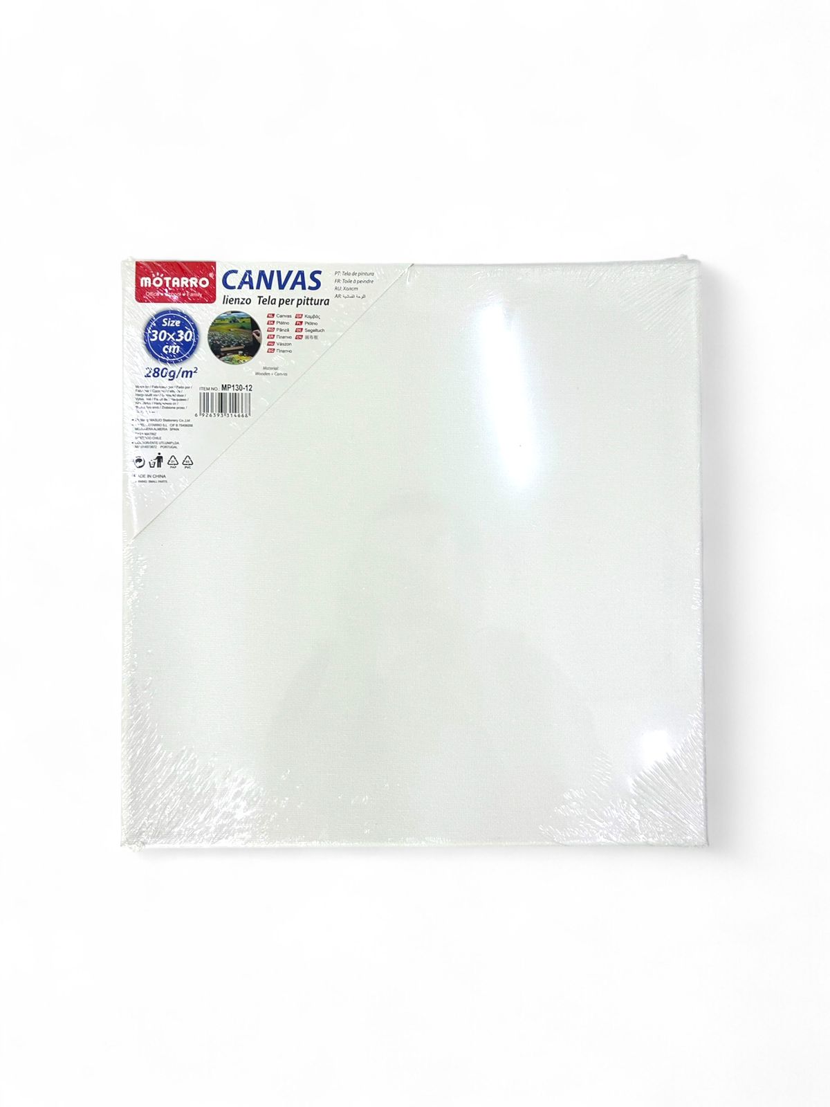 Холст Motarro 30*30см арт.mp130-12 белый Холст Motarro 30*30см арт.mp130-12 белый