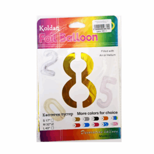 Шар фольга цифра 8 32д арт.tr1267 золотая