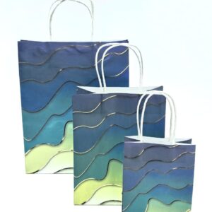 Пакет подарочный Мрамор цветной 18*23*10cм арт.yxlp-m-839c