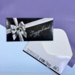 Конверт для денег черный С днем рождения арт.10897319