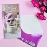 Конверт для денег черный С днем рождения арт.10897319