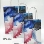 Пакет подарочный 17*12см Мрамор арт.yxlp-s-835a сине-розовый