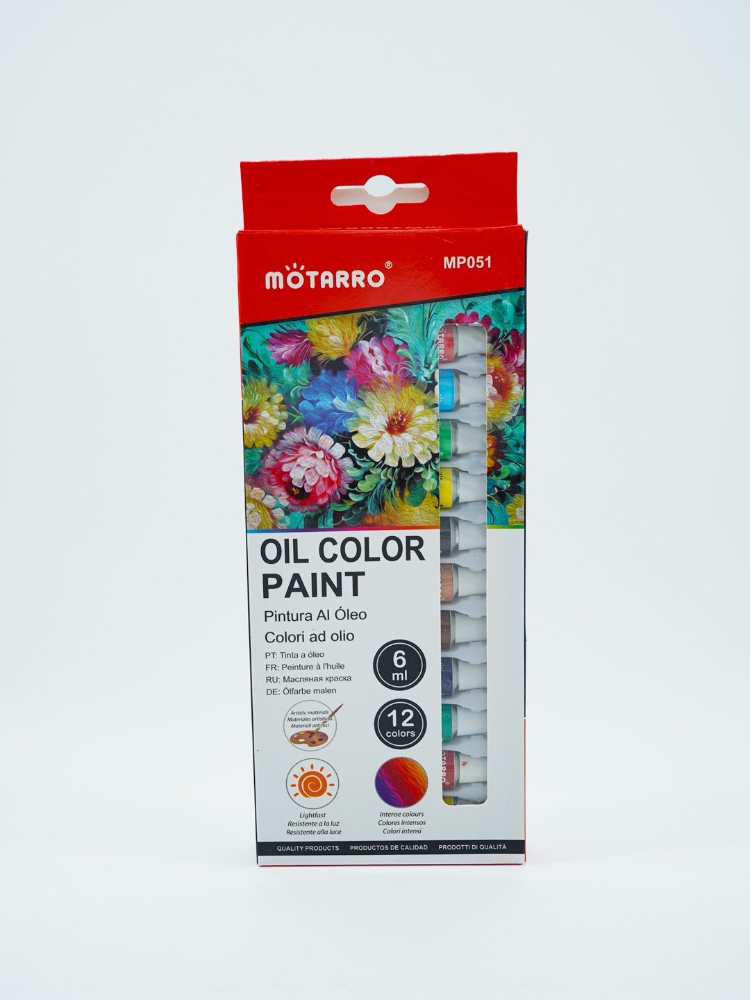 Маслянные краски Motarro 6мл уп 12цв арт.mp051 Маслянные краски Motarro 6мл уп 12цв арт.mp051