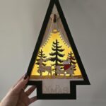 Новогодний светящийся декор на батарейках Елка 4200тг