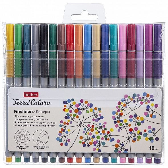 Линеры Hatber 18цв арт.067979 Линеры Hatber 18цв арт.067979