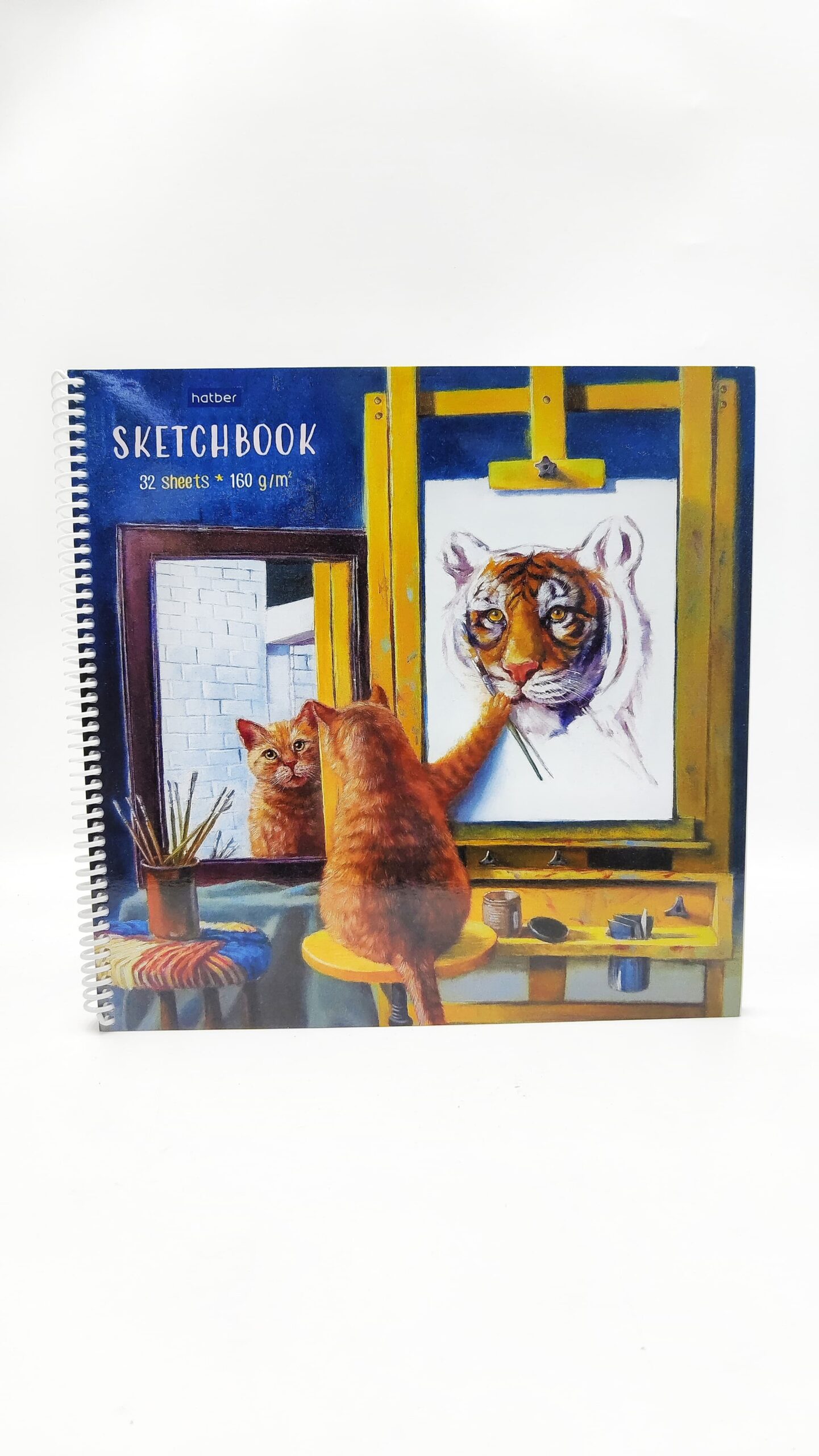 Скетчбук 30*30см Hatber Кот художник 32л 160г арт.27913 Скетчбук 30*30см Hatber Кот художник 32л 160г арт.27913