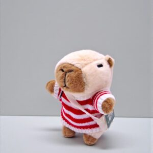 Мягкая игрушка Капибара в свитере 20см арт.tr2833 красная