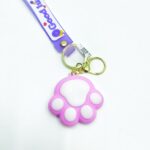 Брелок Лапка 5см арт.666-28 сиреневый