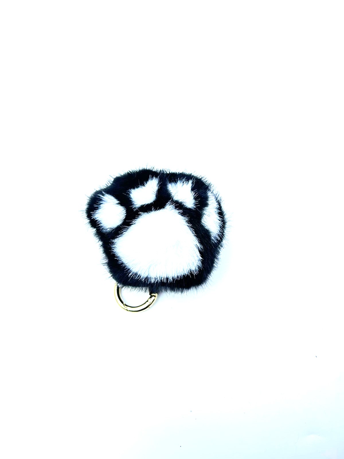 Брелок мягкий Лапка арт.tr2566 черно-белая Брелок мягкий Лапка арт.tr2566 черно-белая