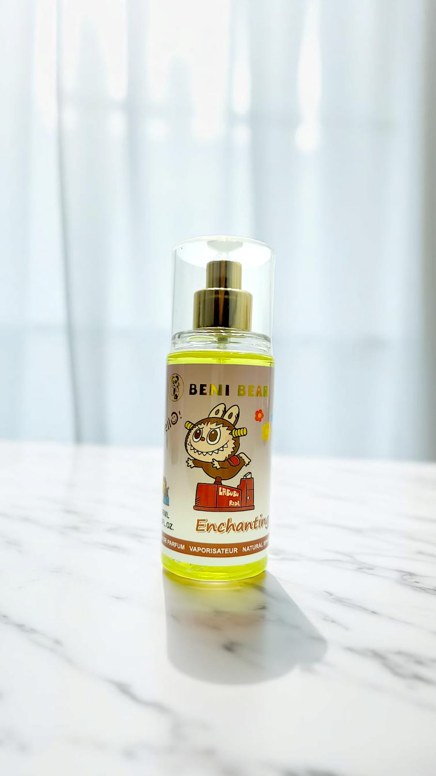 Парфюм Beni Bear Лабубу 88мл арт.vf8821a желтый Парфюм Beni Bear Лабубу 88мл арт.vf8821a желтый