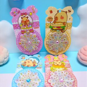 Наклейки для ногтей Капибара арт.xtq-235