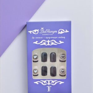 Ногти накладные Balhanym арт.tr2776 черные сердца