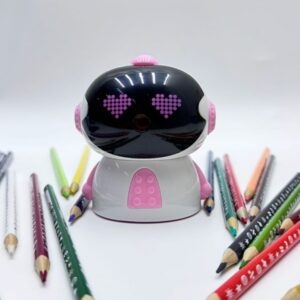 Точилка механическая Робот бело-розовая арт.tr1739