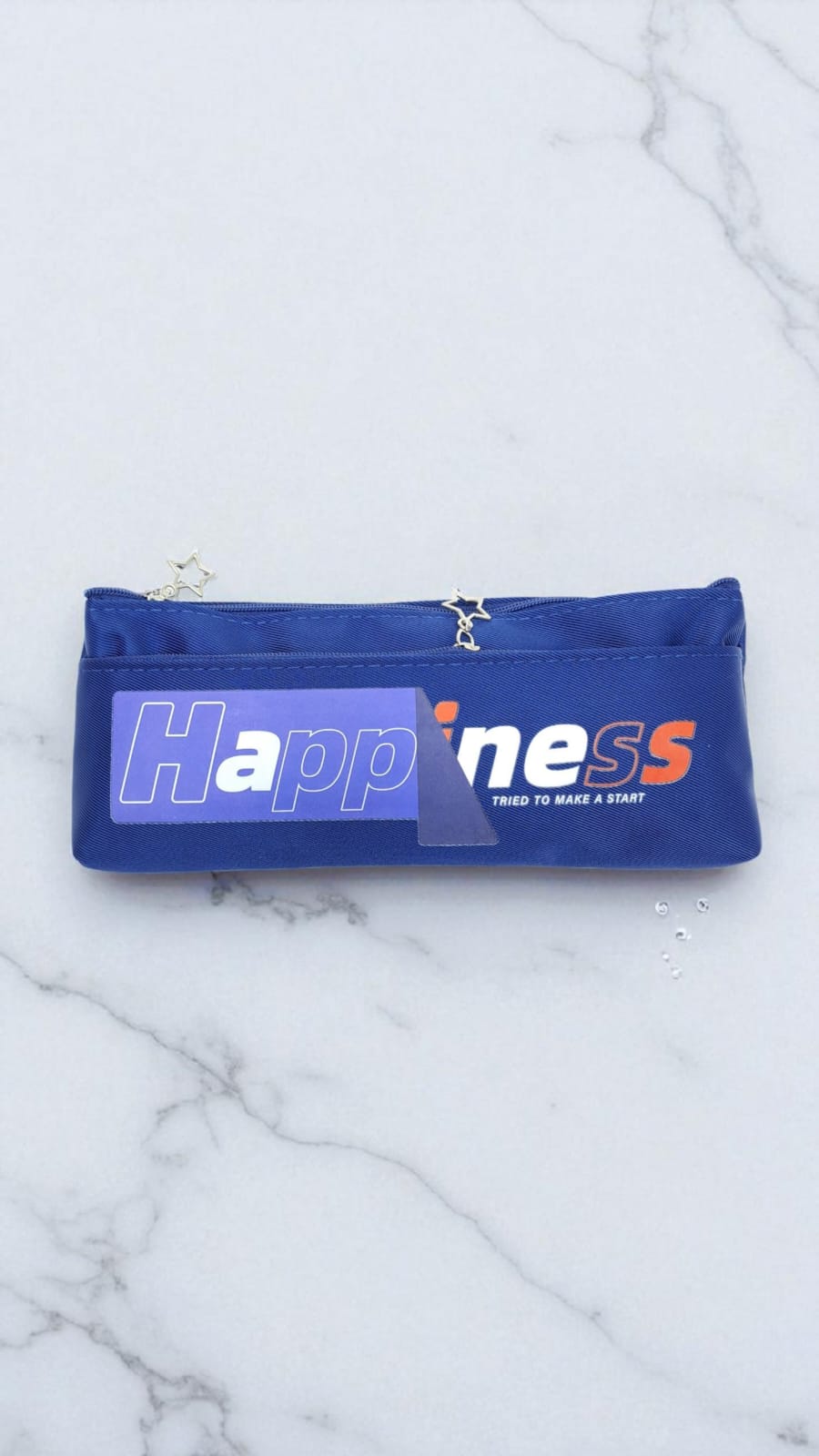 Пенал Happiness Tried to make a start арт.a-313 темно-синий с синим Пенал Happiness Tried to make a start арт.a-313 темно-синий с синим