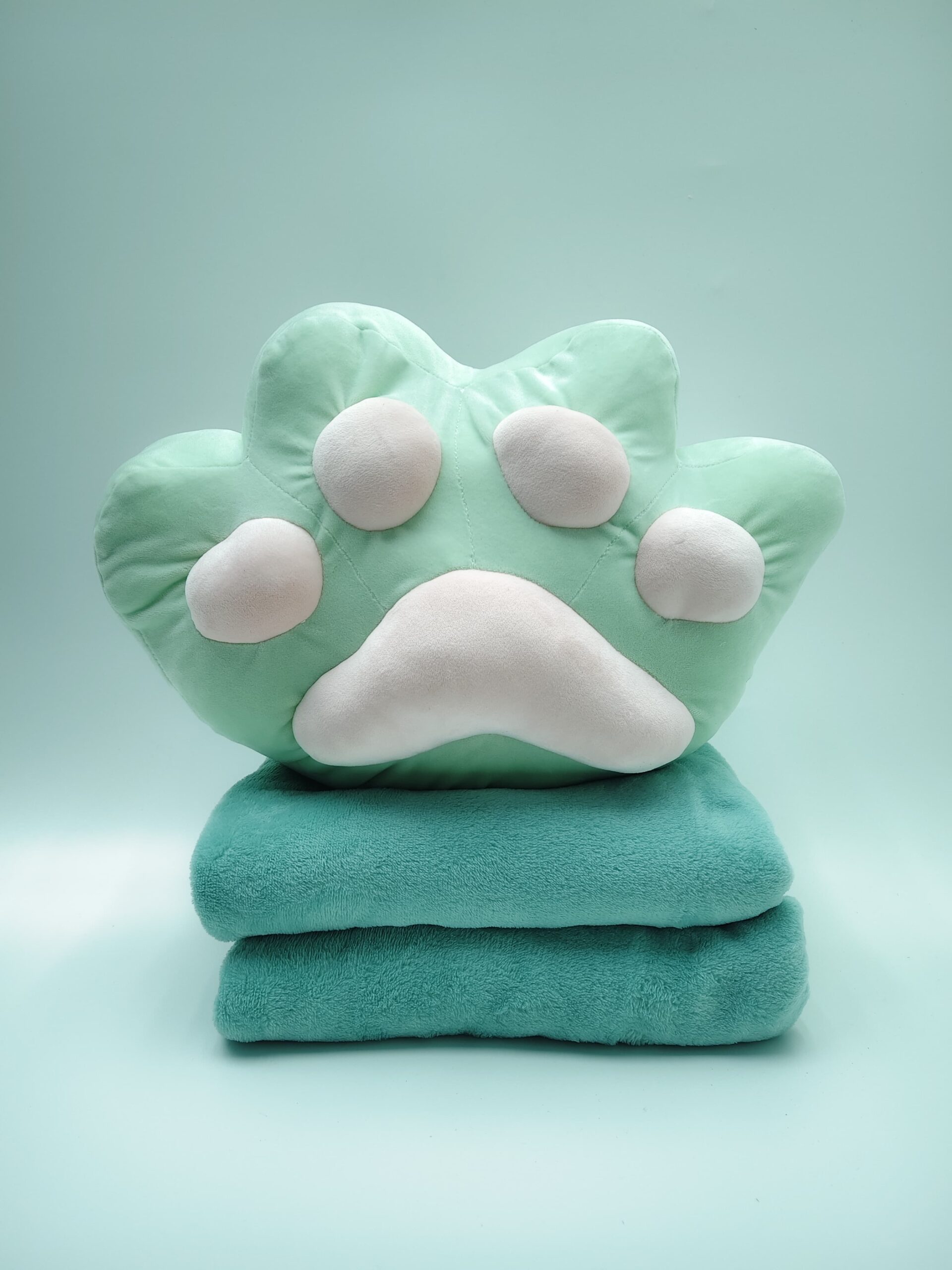 Мягкая игрушка Лапка с пледом арт.m25p мятный Мягкая игрушка Лапка с пледом арт.m25p мятный