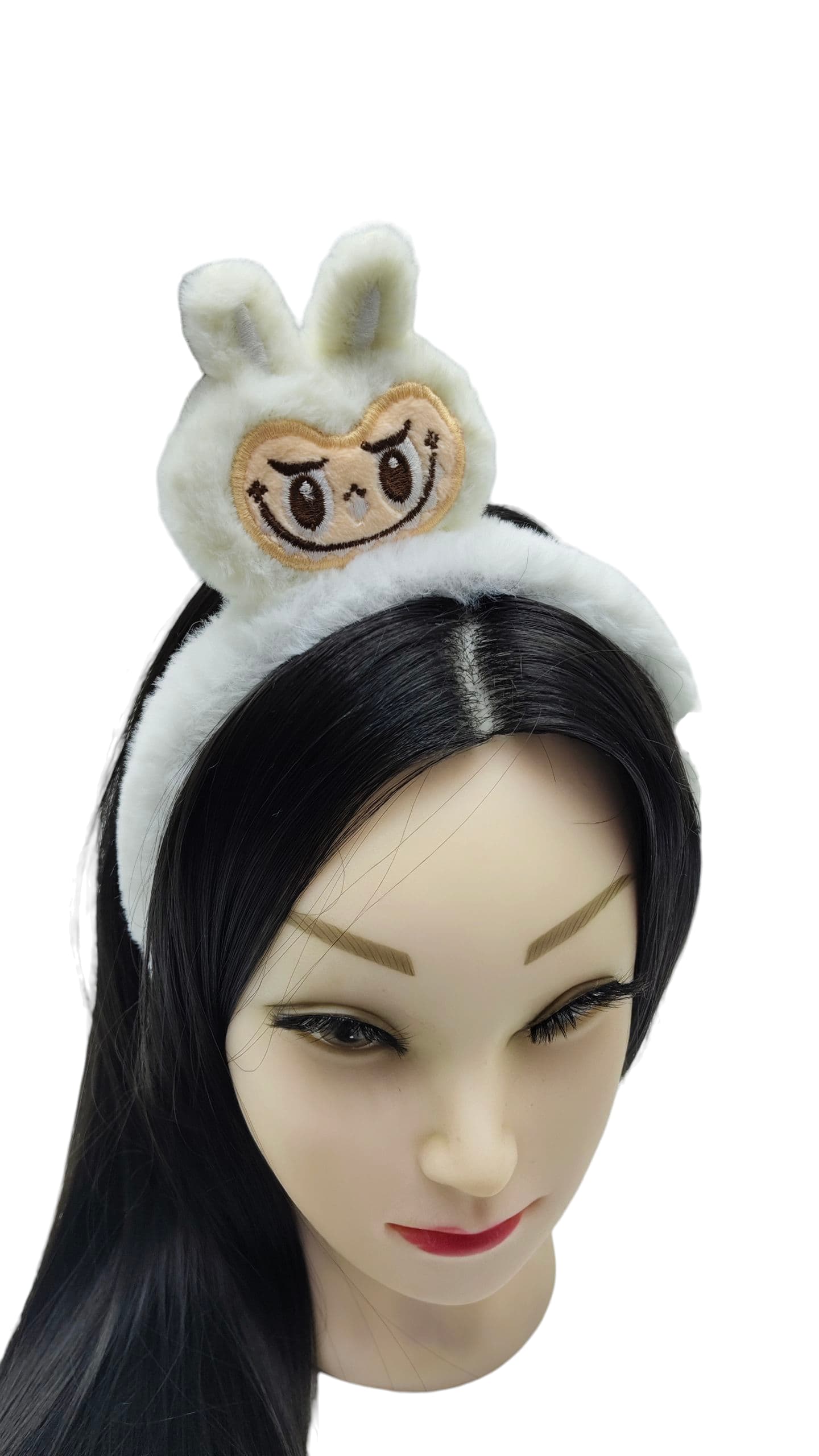 Ободок мех Лабубу арт.tr1825 белый Ободок мех Лабубу арт.tr1825 белый