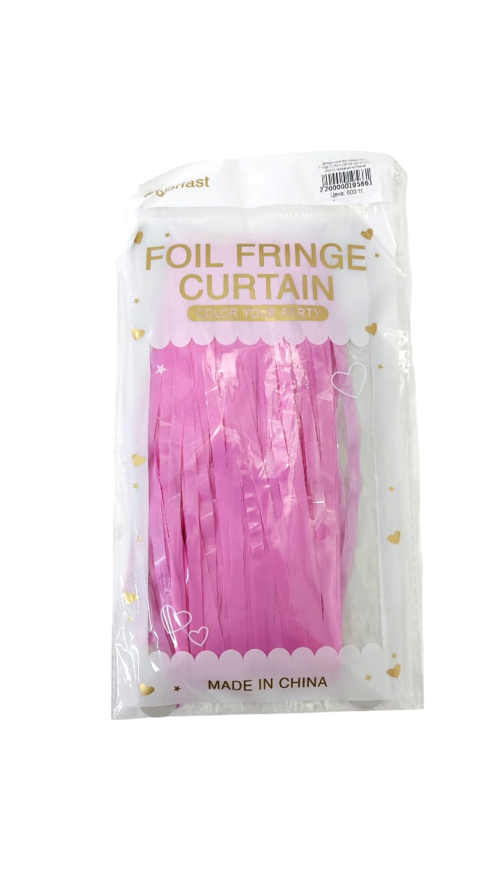Дождик для фотозоны Foil Fringe Curtain 2м*1м арт.tr1191 светло-розовый матовый Дождик для фотозоны Foil Fringe Curtain 2м*1м арт.tr1191 светло-розовый матовый