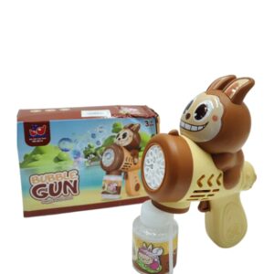 Пистолет мыльные пузыри Лабубу арт.6014 коричневый