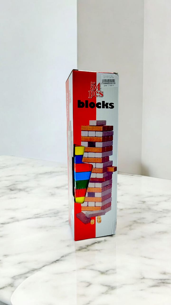 Игра Дженга 54шт арт.tr1532 цветная Игра Дженга 54шт арт.tr1532 цветная