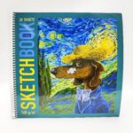 Скетчбук 30*30см Hatber Такса Ван Гог 32л 160г арт.27890