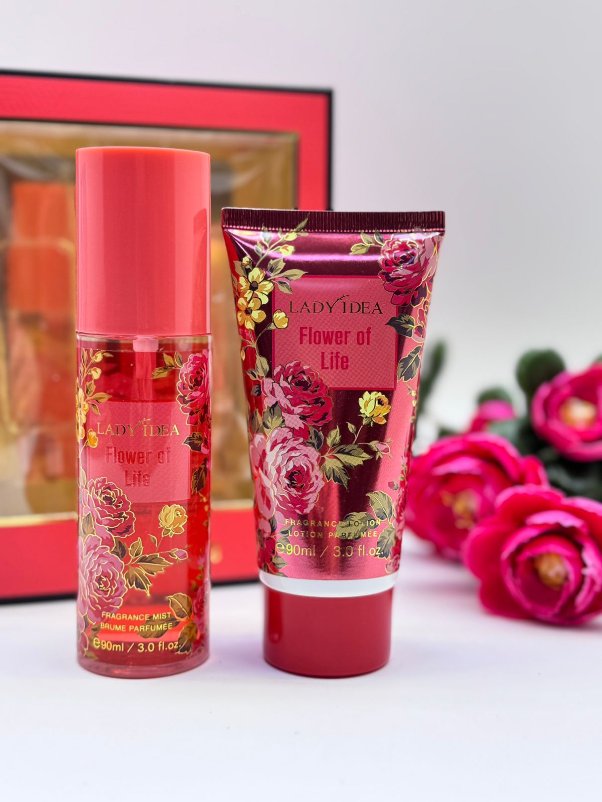 Набор косметический Lady idea 2в1 90мл арт.ld2004-3 flower of life Набор косметический Lady idea 2в1 90мл арт.ld2004-3 flower of life