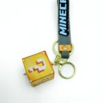 Брелок Майнкрафт кубик 3*3см арт.tr805 желтый
