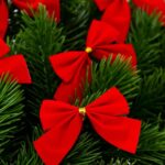 Бантики новогодние 4шт красные арт.6372-26