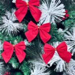 Бантики новогодние 4шт красные арт.6372-26