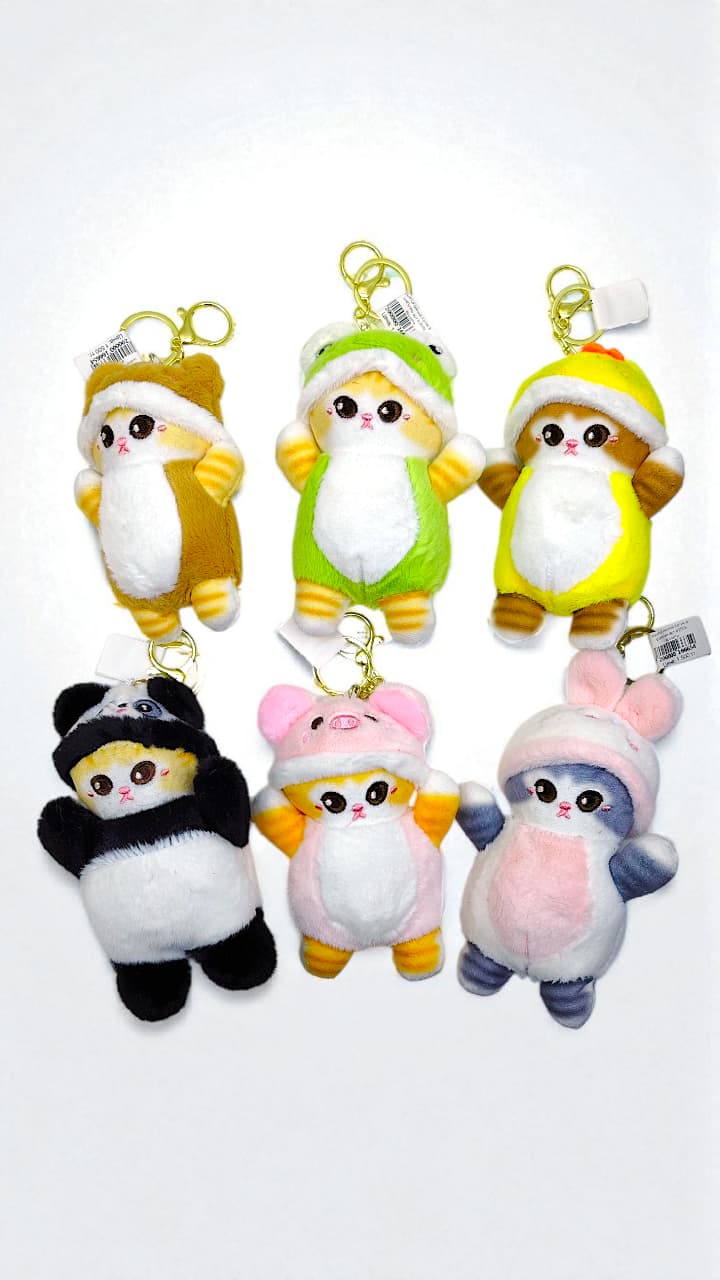 Брелок мягкий Котик в шапочке арт.tr2609 ассорти Брелок мягкий Котик в шапочке арт.tr2609 ассорти