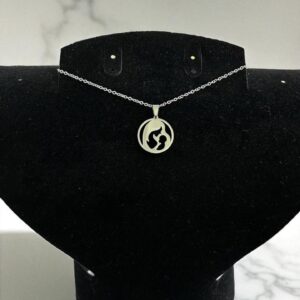 Кулон титан Мать и дитя арт.tr2363 серебро