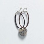 Браслеты парные на шнурке с магнитом сердце Best Friend арт.tr1828 серебро