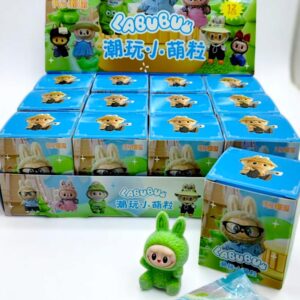 Игрушка сюрприз Лабубу мини в коробочке арт.521-3 голубая уп.