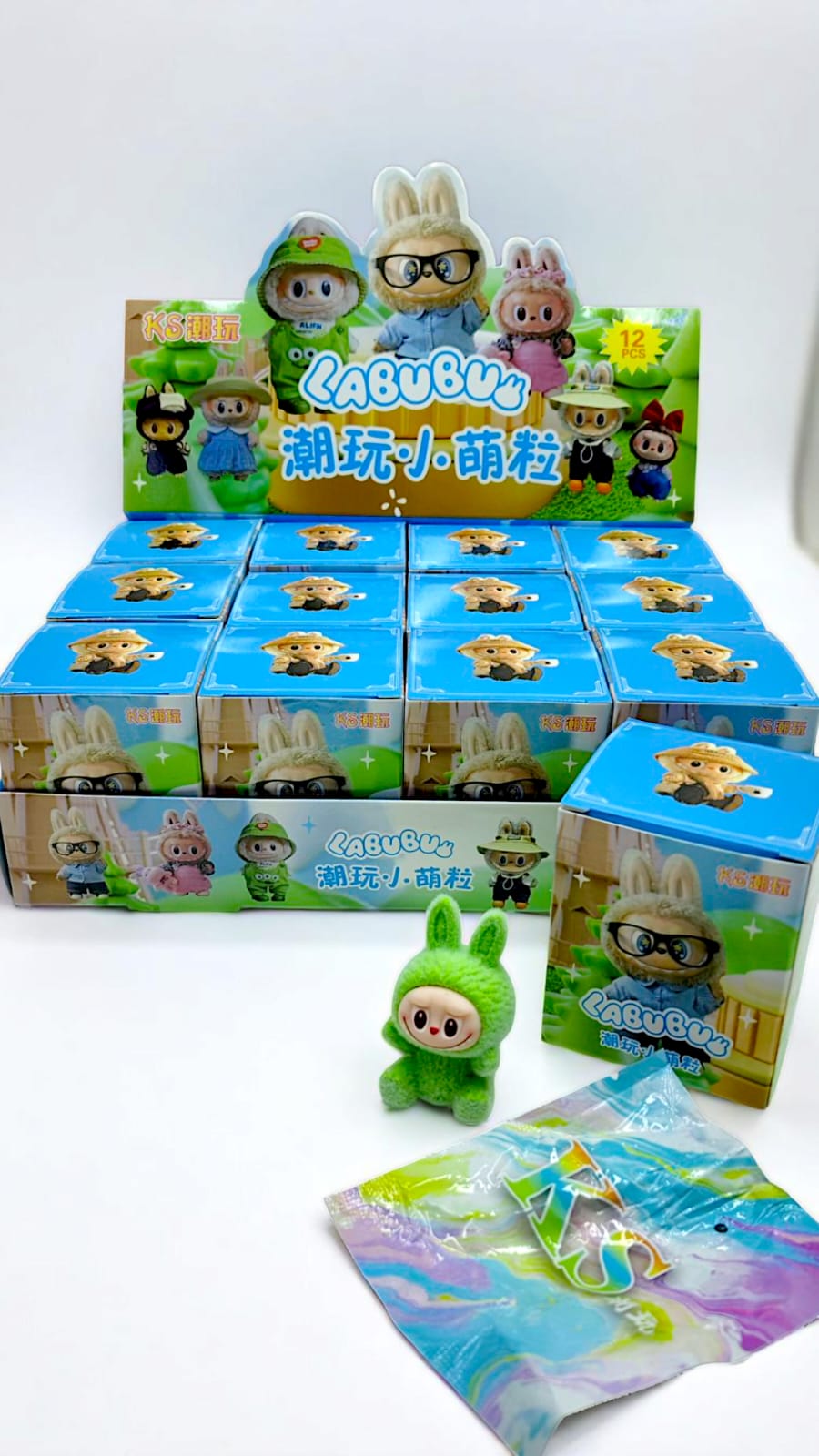 Игрушка сюрприз Лабубу мини в коробочке арт.521-3 голубая уп. Игрушка сюрприз Лабубу мини в коробочке арт.521-3 голубая уп.