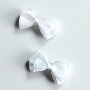 Бантики на резинке уп 2шт арт.tr2340 белые