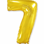 Шар фольга цифра 7 40д арт.tr1353 золотая
