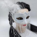 Маска карнавальная арт.tr2802 с пером 1500тг