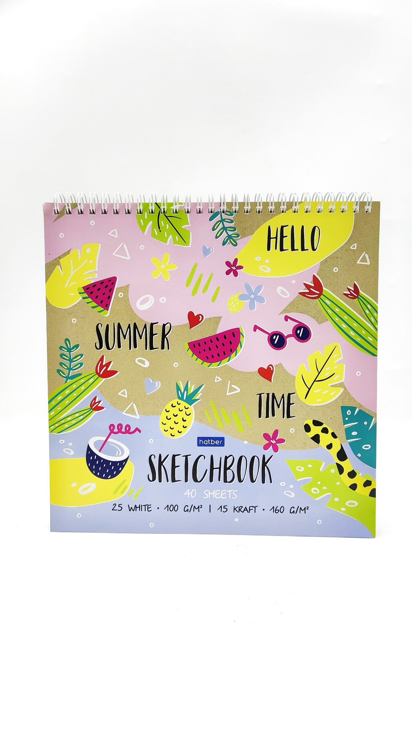 Скетчбук 24*24см Hatber Summer 40л арт.28302 Скетчбук 24*24см Hatber Summer 40л арт.28302