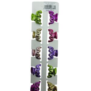 Крабики мини изогнутые уп 10шт арт.102240-04 разноцветные