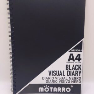 Блокнот А4 Motarro с черными листами арт.mu308-1