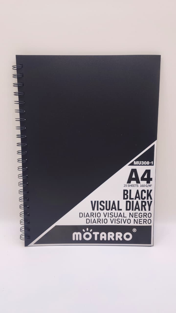 Блокнот А4 Motarro с черными листами арт.mu308-1 Блокнот А4 Motarro с черными листами арт.mu308-1